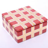 Grid Red Trinket Box by Wayland Gregory Ceramics | Gracious Style