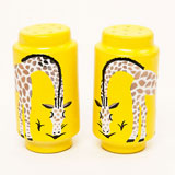 Giraffe Yellow Salt & Pepper Shakers by Wayland Gregory | Gracious Style