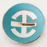 Asia Turquoise Bullet Bowl by Wayland Gregory Ceramics | Gracious Style