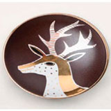 Reindeer Brown Bullet Bowl by Wayland Gregory Ceramics | Gracious Style