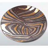 Tiger Stripe Brown Bullet Bowl by Wayland Gregory Ceramics | Gracious Style