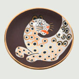 Leopard Brown Bullet Bowl by Wayland Gregory Ceramics | Gracious Style
