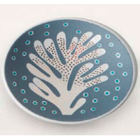 Coral Blue Bullet Bowl by Wayland Gregory Ceramics | Gracious Style