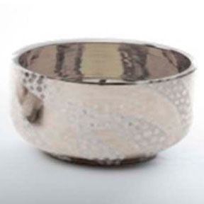 Zebra Dots Platinum Chubby Bowl by Wayland Gregory Ceramics | Gracious Style