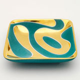 Lava Turquoise Tray by Wayland Gregory Ceramics | Gracious Style