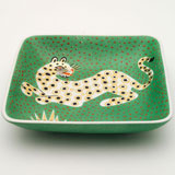 Leopard Green Tray by Wayland Gregory Ceramics | Gracious Style