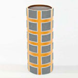 Grid Grey Vase by Wayland Gregory Ceramics | Gracious Style