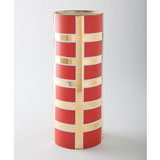 Grid Red Vase by Wayland Gregory Ceramics | Gracious Style