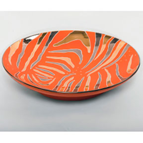 Tiger Stripe Orange Bullet Bowl by Wayland Gregory Ceramics | Gracious Style