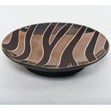 Zebra Print Brown Bullet Bowl by Wayland Gregory Ceramics | Gracious Style
