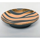 Zebra Print Grey Bullet Bowl by Wayland Gregory Ceramics | Gracious Style