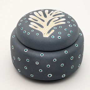 Coral Round Box by Wayland Gregory Ceramics | Gracious Style