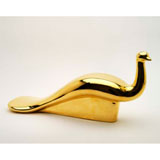 Peacock Gold Sculpture by Wayland Gregory Ceramics | Gracious Style