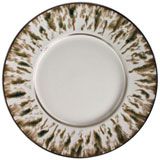 Jaune de Chrome Cream Scale Platinum Dinnerware | Gracious Style