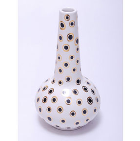 Leopard Dots Gold Genie Vase by Wayland Gregory Ceramics | Gracious Style