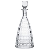 Val Saint Lambert Kaleido Clear decanter vase stemware tealight