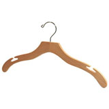 Natural Wood Notched Shirt Hanger | Gracious Style