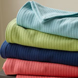 Grant Cotton Blanket by Sferra | Gracious Style
