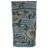 Fresco Indigo Rose Green Bath Towels | Gracious Style