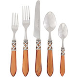 Aladdin Stainless Flatware in Antique Brown | Gracious Style