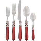 Aladdin Stainless Flatware in Antique Red | Gracious Style