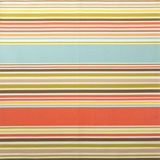 Dinner Napkins - Coral Multi Stripe Fabric | Gracious Style
