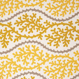 Dinner Napkins - Yellow Coral Print Fabric | Gracious Style