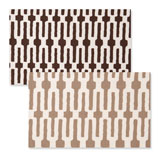 Reversible Placemats - Slate Taupe Links | Gracious Style