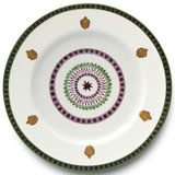 Agra Green Dinnerware by Alberto Pinto | Gracious Style