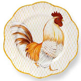 Plumes Rooster Dinnerware by Alberto Pinto | Gracious Style