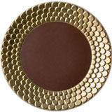 Aegean Sculpted Dinnerware Set in Chocolate | Gracious Style