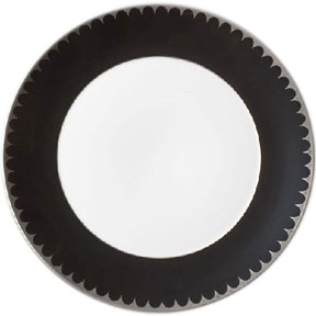 Limoges Porcelain Dishes from L'Objet - Aegean Filet Ebony | Gracious Style