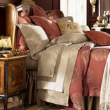 Alanya Duvet Cover in Red and Bronze | Gracious Style