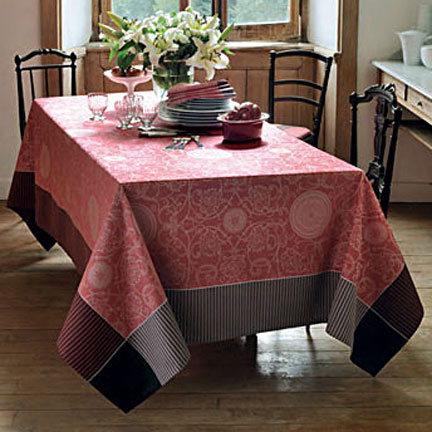 Garnier Thiebaut Appoline Red Table Linens | Gracious Style