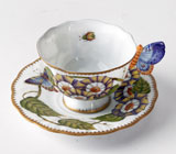 Butterfly Handle Cup and Saucer by Anna Weatherley | Gracious Style