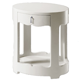 Bungalow 5 Brigitte Oval Side Table White | Gracious Style