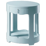 Bungalow 5 Brigitte Oval Side Table Blue | Gracious Style