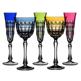 Barcelona Colored Crystal Stemware | Gracious Style