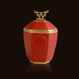 L'Objet Luminescence Small China Love Red Limoges Porcelain Candle | Gracious Style