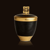 L'Objet Luminescence Vetiver D'Orient Small Black Limoges Porcelain Candle | Gracious Style