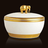 L'Objet Luminescence Large Elephant White Limoges Porcelain Candle | Gracious Style