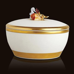L'Objet Luminescence Large Sea Life White Limoges Porcelain Candle | Gracious Style