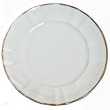 White/Platinum Charger Plate by Anna Weatherley | Gracious Style