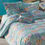Caraibes Sheets, Duvet Covers, Shams and Bedskirts in Cotton Sateen  | Gracious Style