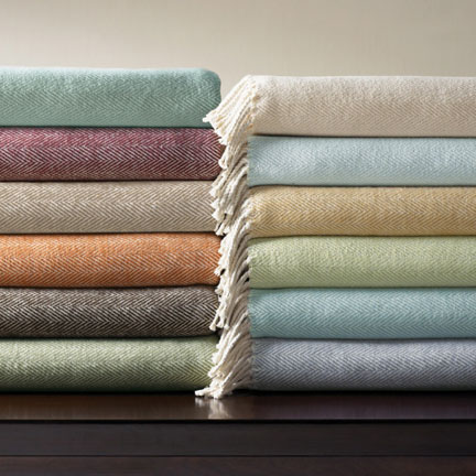 Celine Herringbone Throw Blanket | Gracious Style