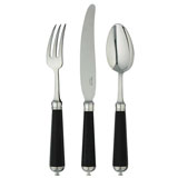 Ercuis Conde Octogone Ebony Flatware | Gracious Style