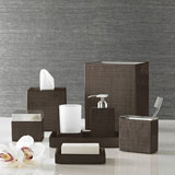 Delano Chestnut Bath Accessories by Kassatex | Gracious Style