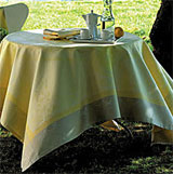 Garnier Thiebaut Eugenie Yellow Table Linens | Gracious Style