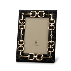 L'Objet Equestrian Gold Picture Frame 4x6, 5x7, 8x10 | Gracious Style