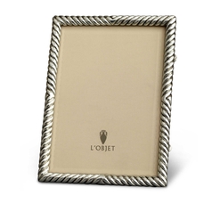 L'Objet Deco Twist Platinum Picture Frame | Gracious Style 